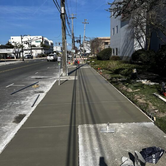 Cape May concrete walkway