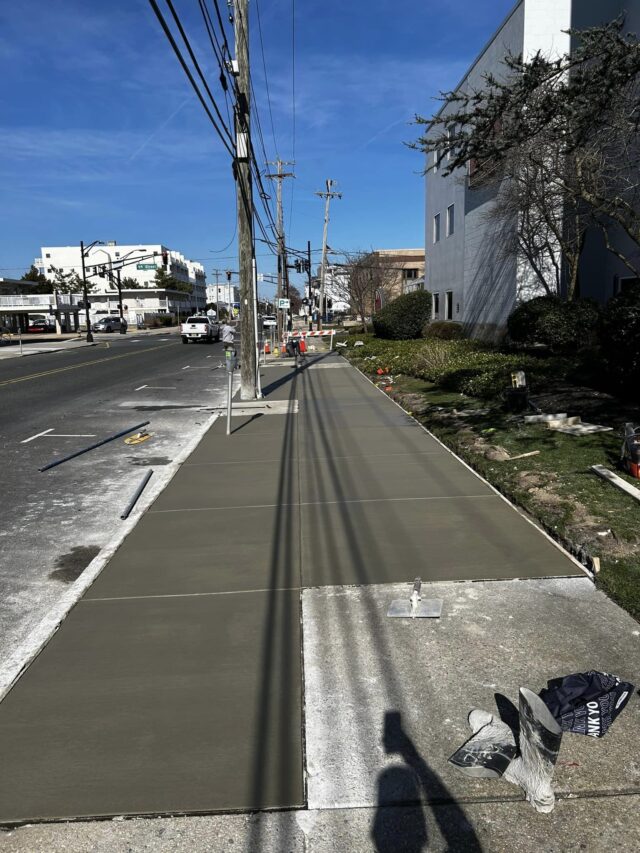 Cape May concrete walkway