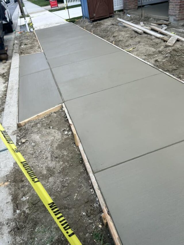 concrete sidewalk